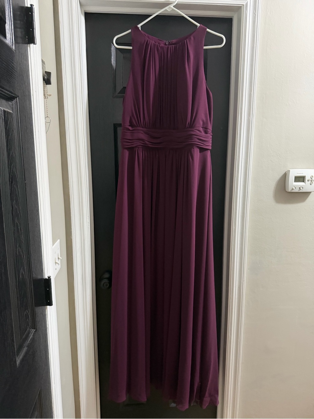 Ralph Lauren Plum Maxi Chiffon Evening Gown